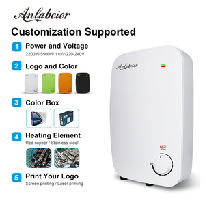Calentador de Agua Instantáneo sin Tanque de Alta Seguridad de 5.5kW, 220-240V 50/60Hz, Control Inteligente, Ahorro de Energía - Product Image 1