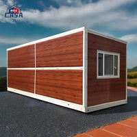 Conception de maison conteneur pliable en acier de 20 pieds pour bureau ou hôtel avec espace respirant et panneau sandwich