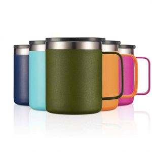 12Oz 14Oz Insulated <b>Double</b> <b>Wall</b> Stainless Steel Camping Tumbler Travel Coffee Cup <b>Mug</b> - Product Image 1