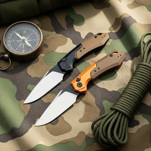 Cuchillo Plegable Multifuncional KS de Acero Inoxidable Personalizable OEM con Hoja para Supervivencia al Aire Libre, Camping y Bricolaje, Mango G10, HK - Product Image 1