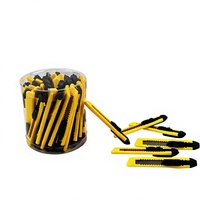 Couteau artisanal en plastique de petite taille, outil de découpe de papier peint, racloir à pointe jaune pour pose de film, tubulaire, directement du fabricant chinois