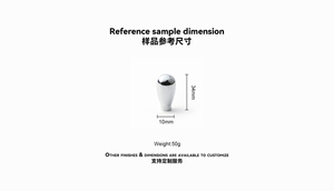 Maxery tinh tế Brass đồ nội thất xử lý nước hình dạng thả Tủ kéo Chrome mạ Knob đồ nội thất xử lý kéo - Product Image 6