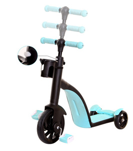 Scooter Creativo <span class=keywords><strong>de</strong></span> 3 ruedas para niños, monopatín, <span class=keywords><strong>tijera</strong></span>, rueda intermitente, coche, 3 ruedas - Product Image 2