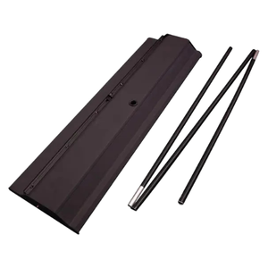 Support extérieur élégant et pliable avec design élégant et rangement intégré pour signalétique de 85 cm de large sur 200 cm de haut - Product Image 2