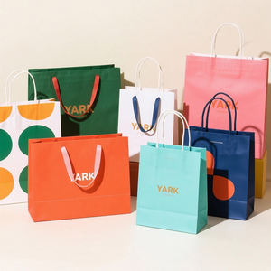 Factory Custom Recycled Clothing Shoe Food Fast Food Printed Shopping Gift Kraft <b>Paper</b> Bag - Product Image 6