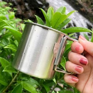 Tasse de montagne personnalisée YS512, tasse de camping en acier inoxydable 304, mug pliable pour le sport en plein air - Product Image 2