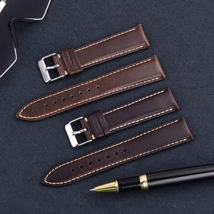 Juelong Vintage Ölgegerbtes Crazy-Horse-Echtleder Uhrenarmband 16mm 18mm 19mm 20mm 21mm 22mm Hochwertige Ausführung - Product Image 1