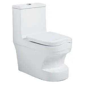 Harga Rendah Perlengkapan Sanitasi Penutup Cina Kursi Putih Satu Potong WC S Perangkap Keramik Toilet Mangkuk
