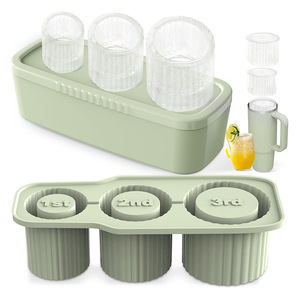 <span class=keywords><strong>Ice</strong></span> Cube khay cho Stanley cup 3 Hollow xi lanh Silicone <span class=keywords><strong>Ice</strong></span> khuôn dễ dàng phát hành <span class=keywords><strong>Ice</strong></span> Cube <span class=keywords><strong>Maker</strong></span> với nắp cho 30-40oz cốc cốc - Product Image 1