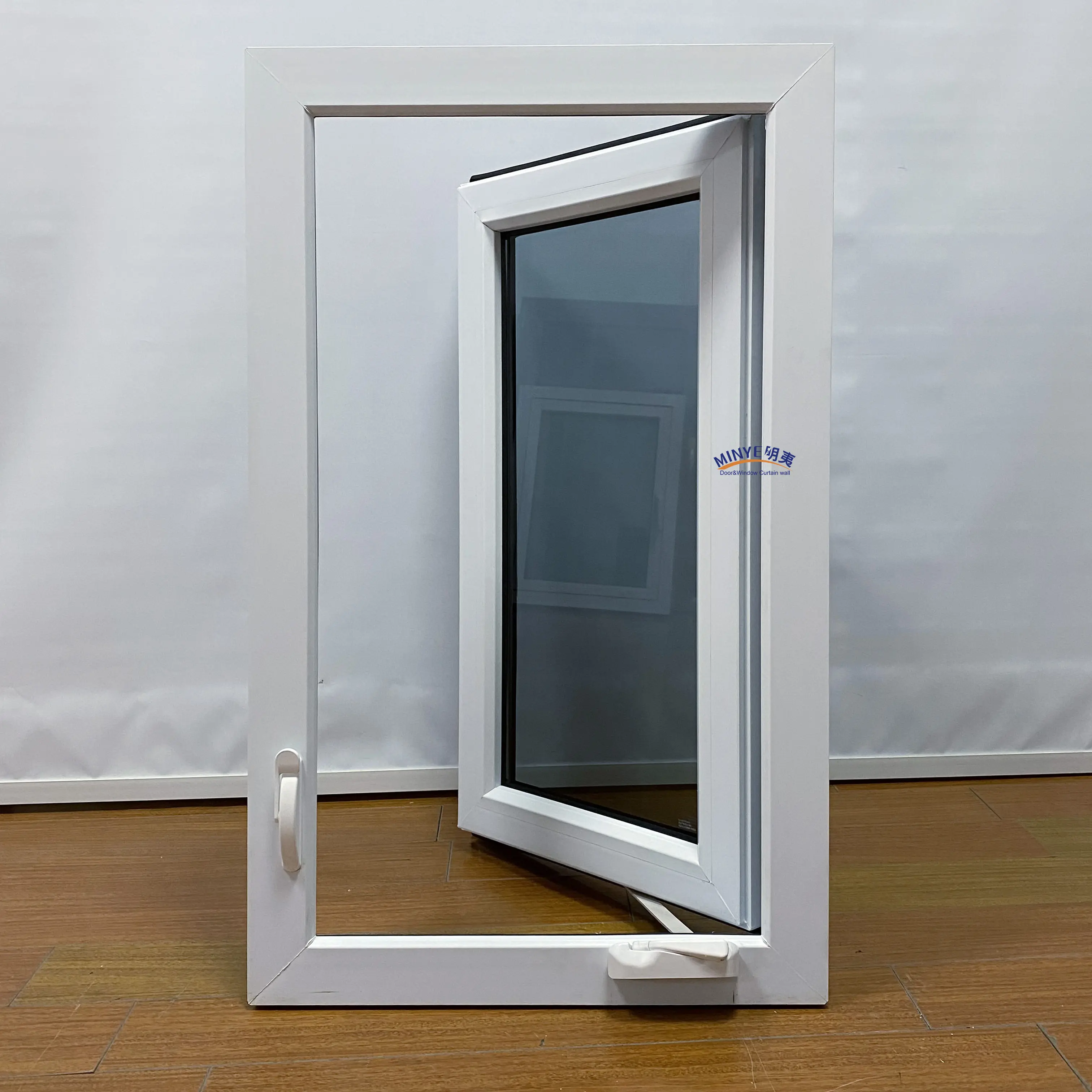 Mỹ thiết kế uPVC Windows đôi kính Swing PVC khuôn cửa sổ cửa sổ Vinyl cửa sổ