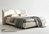Cadre de lit double moderne et élégant de taille King Mobilier de chambre à coucher Ensemble de literie de luxe Canapé Queen Lit escamotable pour meubles de maison