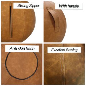 Balle assise de 65cm pour balle de <span class=keywords><strong>yoga</strong></span> à la maison avec couvercle balle d'exercice légère auto-portante ergonomique activant la <span class=keywords><strong>posture</strong></span> - Product Image 4