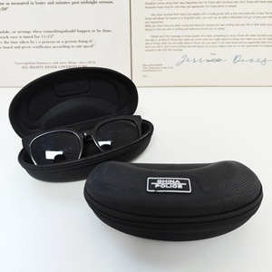 Étui à lunettes en EVA avec fermeture éclair, noir, rectangulaire, boîte de rangement pour lunettes, portable, pour hommes et femmes, étui à lunettes de soleil - Product Image 1