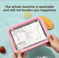 Machine à glaces maison amusante pour rouleaux de dessert, idéale pour les fêtes en cuisine, en acier inoxydable, avec système de réfrigération
