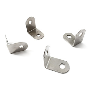 Supports d'angle en acier inoxydable en forme de L, argentés, à 90 degrés, pour fixation de cadres photo, crochets de support métalliques durables - Product Image 1