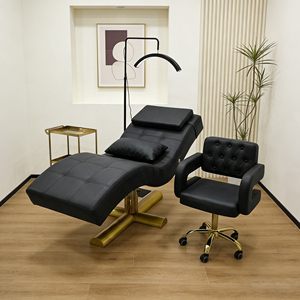 Lüks Modern Güzellik Yatakları Salon Mobilyaları Rahat Yüz Bakım Koltuğu Başlıklı Yüz Spa Masaj Yatağı Güzellik Salonu İstasyonu için - Product Image 2
