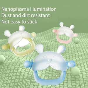 Mordedor de Silicona de Grado Alimenticio para Bebés, Forma de Conejo, Fácil de Agarrar, Bajo MOQ, Se Acepta Logotipo Personalizado - Product Image 3