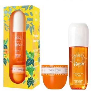 SOLO EN IBIZA <b>2</b>-<b>Piece</b> <b>Set</b> Long Lasting 4 Scent Fragrance Mist Body Cream Model D0100XFRCHY <b>Men</b> Women Daily Dating - Product Image 1