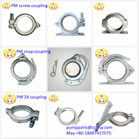 Putzmeister Clamp Coupling ZX-K 6HD Type de boulon pour coude de tuyau de pompe à béton PM ZX150