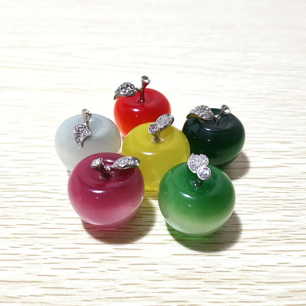 Wholesale High Quality Cat Eye Crystal Apple Toys For Cat Eye Apple Gifts