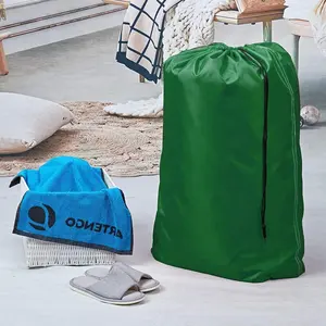 Personalize saco de lavanderia em nylon com logotipo