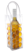 Sac isotherme en PVC transparent rempli de gelée, nouveau modèle 2025, pour bouteilles, glacière