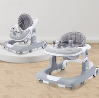 Trotteur pliable 4 en 1 de haute qualité avec musique nouveau design poussette multifonctionnelle pour bébé
