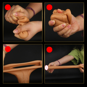 Anillo extensor de pene de silicona líquida reutilizable de 195 mm, fundas para agrandar el pene masculino, potenciador de dildo para hombres, juguetes sexuales para retrasar la eyaculación - Product Image 5