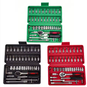 Juego <span class=keywords><strong>de</strong></span> Llaves <span class=keywords><strong>de</strong></span> Trinquete <span class=keywords><strong>para</strong></span> Reparación <span class=keywords><strong>de</strong></span> Automóviles <span class=keywords><strong>de</strong></span> 46 Piezas, Juego Completo <span class=keywords><strong>de</strong></span> Llaves <span class=keywords><strong>de</strong></span> Tubo <span class=keywords><strong>para</strong></span> Mantenimiento <span class=keywords><strong>de</strong></span> Vehículos, Servicio Mecánico - Product Image 4