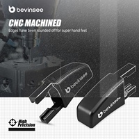 Poignée de déverrouillage de siège Bevinsee pour Ford Mustang 2005-2014, levier de fixation de siège de voiture en aluminium, poignées de levier, accessoires de voiture