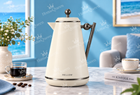 Carafe isotherme en verre de 1,0 L avec revêtement en PP de qualité alimentaire, poignée en bois, maintient au chaud 10h et au froid 24h
