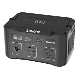 SUNORD OEM ODM Outdoor Camping Emergency 700W 720Wh Portable Power Station With Led Lights