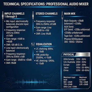 Console de <span class=keywords><strong>mixage</strong></span> audio professionnelle 16 canaux USB Bluetooth, alimentation fantôme +48V, carte son pour enregistrement en <span class=keywords><strong>studio</strong></span> - Product Image 4