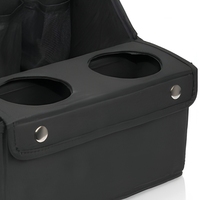 Organisateur multifonctionnel pour siège de voiture, sac de rangement portable avec compartiment et poche pour gobelet