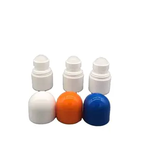 Botol Deodoran Roll On HDPE putih kosong isi ulang dengan bola rol plastik