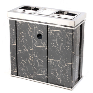Stainless Steel Popular Design with Cigarette Disposable Ashtray WasteBin