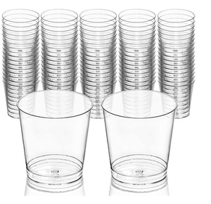 WPACK 1oz 2oz Disposable Plastic PS Whiskey Drinking Shot Glass Glasses Cup Whiskey Cup Tumbler