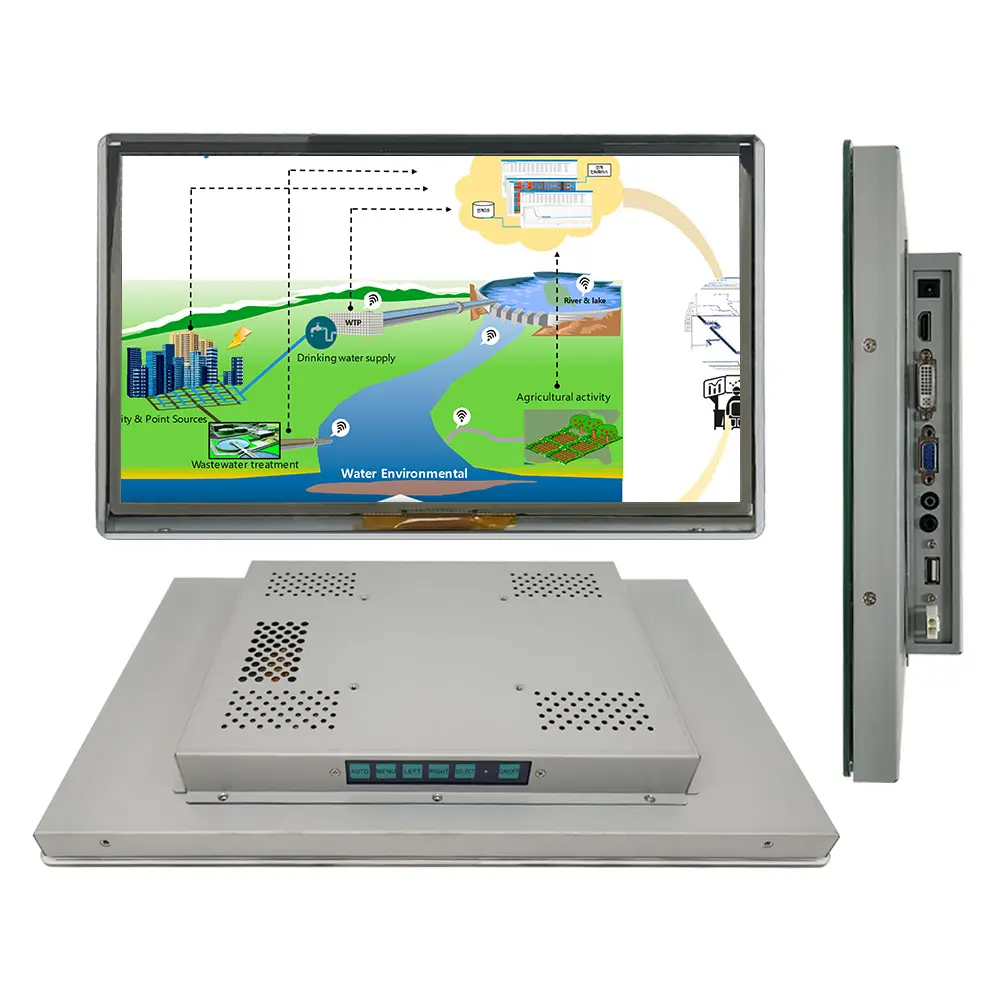 Oem 15 15.6 18.5 21.5 Inch Tft Fhd Lcd Monitor 18,5 Inch Usb Lcd Pcap Multi Vga/Dvi/Hdmi/Oortelefoon/Usb Touch Screen Monitor