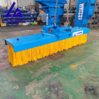 Balayeuse hydraulique pour excavatrices de 10 à 15 tonnes, idéale pour les structures de stationnement, les ponts et les chantiers de construction multifonctionnels