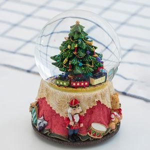 Boule à Neige Musicale Scintillante Arbre de Noël en Résine Incassable, Motif Casse-Noisette, Ornement de Bureau pour Fêtes de Noël, Cadeau - Product Image 2