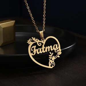 NEWNORTH Custom Name Necklace Stainless Steel Jewelry Personalized Custom Name Butterfly Love Pendant Couple Necklace For Women - Product Image 2