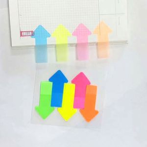 Color Fluorescent Sticky Notes PET Sticky Notes Message Paper Tear-off Indicator Index <b>Bookmark</b> Stickers - Product Image 1