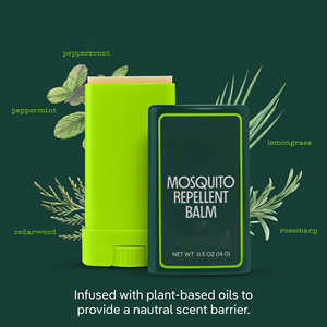 Baume répulsif anti-moustiques à base de plantes Naturals avec huiles essentielles, 0,5 oz - Product Image 1