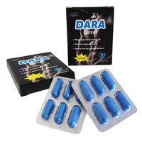 Complément alimentaire à base de Maca naturelle, pilules bleues, capsules bleu foncé pour l'endurance et la vitalité masculine