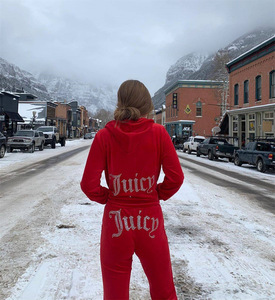 Reflective Rhinestone Velvet <strong>Tracksuit</strong> for <strong>Women</strong> 2022 Custom logo <strong>Velour</strong> Sweatsuit Sweat Track Suit Jogging Suits <strong>Women</strong> <strong>Velour</strong> l - Product Image 2