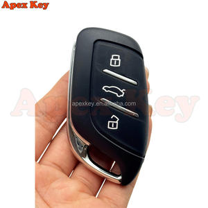 Coque de clé de voiture noire et blanche à 3 boutons pour MG MG4 MG5 MG6 ZS EV HS EHS ZX GT pour Roewe RX3 RX8 ERX5 RX5 I6 I5 - Product Image 4