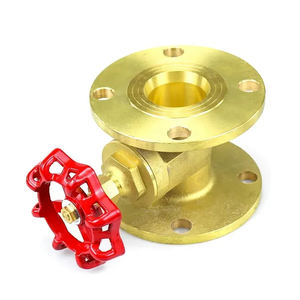 Válvula de compuerta perforada de latón JIS 5K Extremo con brida PN16 Válvula de bronce de montaje de brida manual para medios de alta temperatura General - Product Image 2