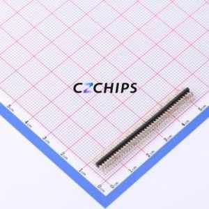 X1311WR-40J-C26D40 Pin Header Bent Lead Through Hole,P=1.27mm Connector 1x40P 1.27mm 1.27mm Pin Header - Product Image 1