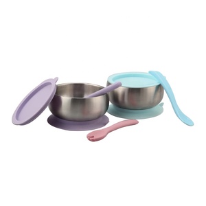 Tazón para niños pequeños SUS304 y tazón de succión de silicona extraíble para niños, contenedor de aperitivos no tóxico antiescaldado - Product Image 5