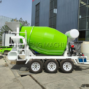 Costo Personalizado para Mezcladora de Concreto Montada en Remolque de 3 CBM |   Conducción a <span class=keywords><strong>Gasolina</strong></span> y Configuración de Neumáticos Múltiples - Product Image 3